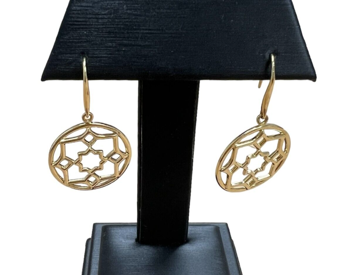 Tiffany & Co 18kt Yellow Gold Paloma Picasso Zellige Drop Dangle Earrings