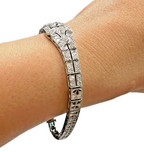 Platinum Art Deco 0.75ctw Diamond Bracelet 6.75"