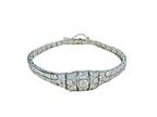 Platinum Art Deco 0.75ctw Diamond Bracelet 6.75"