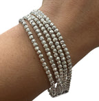 Sterling Silver Five Stranded