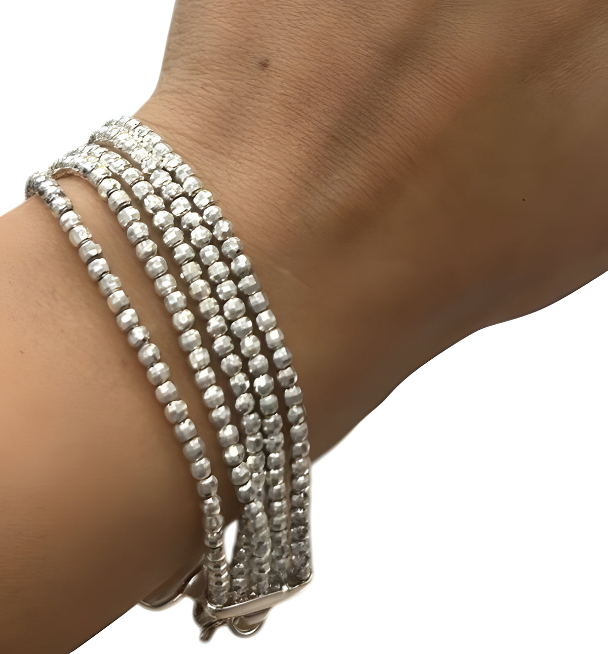 Sterling Silver Five Stranded