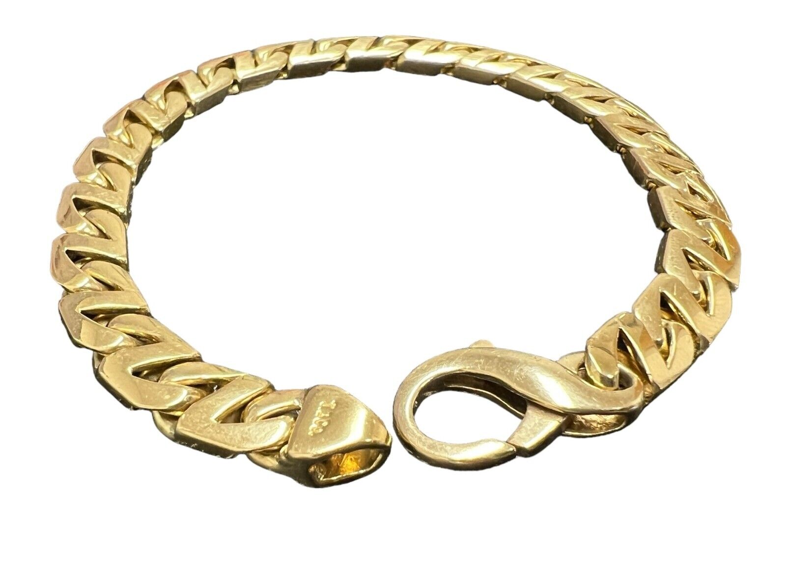 Tiffany and Co. 18kt 750 Yellow Gold Cuban Link Bracelet 8.5in 46.1gr