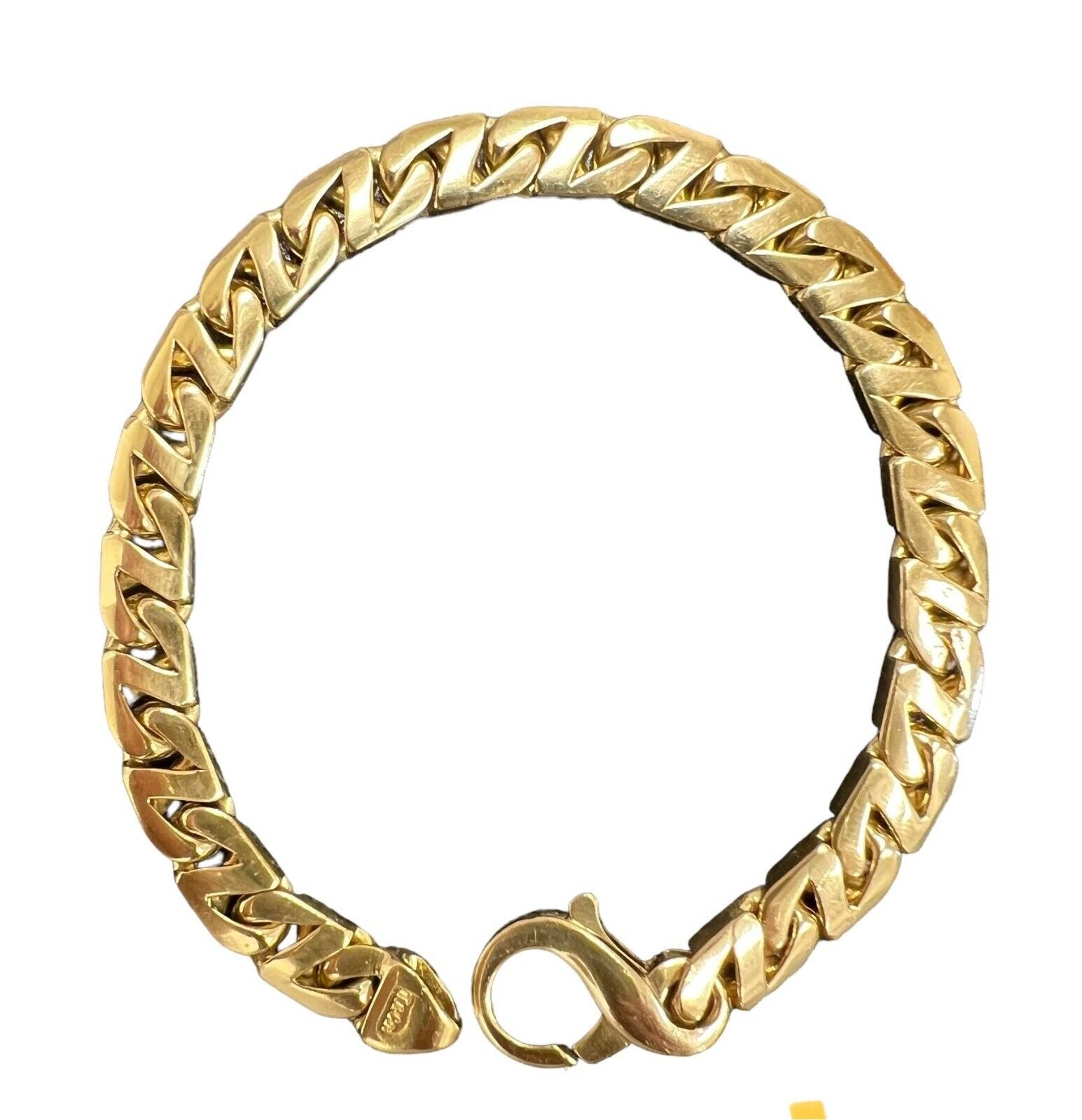 Tiffany and Co. 18kt 750 Yellow Gold Cuban Link Bracelet 8.5in 46.1gr