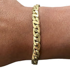 Tiffany and Co. 18kt 750 Yellow Gold Cuban Link Bracelet 8.5in 46.1gr