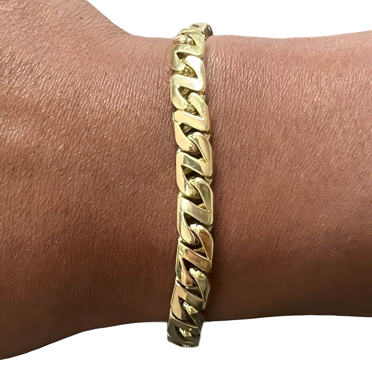 Tiffany and Co. 18kt 750 Yellow Gold Cuban Link Bracelet 8.5in 46.1gr