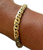 Tiffany and Co. 18kt 750 Yellow Gold Cuban Link Bracelet 8.5in 46.1gr