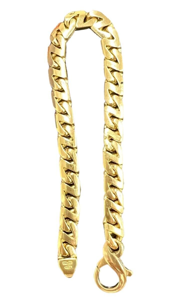 Tiffany and Co. 18kt 750 Yellow Gold Cuban Link Bracelet 8.5in 46.1gr