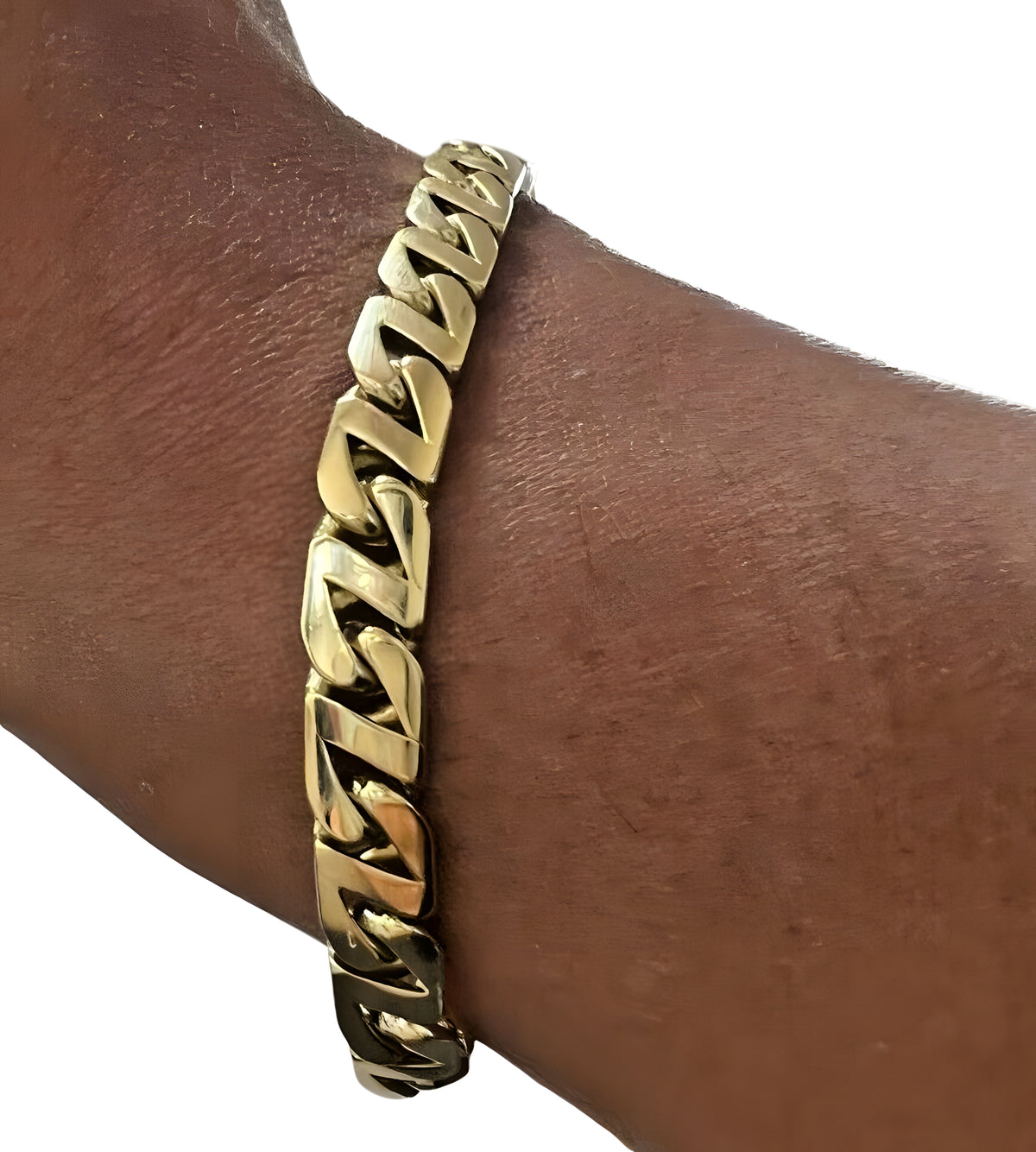 Tiffany and Co. 18kt 750 Yellow Gold Cuban Link Bracelet 8.5in 46.1gr