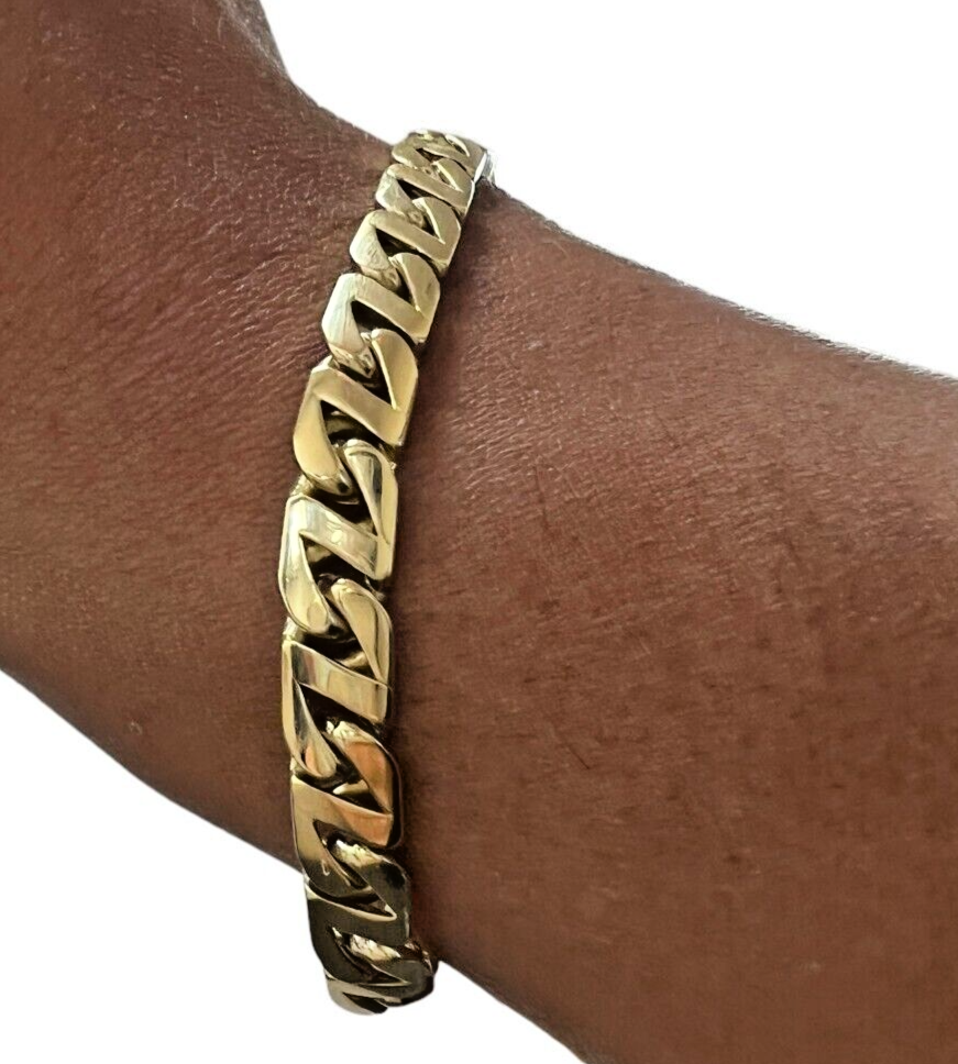 Tiffany and Co. 18kt 750 Yellow Gold Cuban Link Bracelet 8.5in 46.1gr