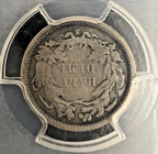 1868 S Seated Liberty Half Dime H10C PCGS-Environmental Damage VG Detail