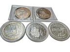 9.99 Silver Sam Boyd Gaming Tokens Lot of 5-Kauai, Hawaii, Molokai, Lanai & Oahu