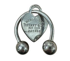 Tiffany And Co. Sterling Silver Horseshoe Key Ring Round Return To Tiffany 925