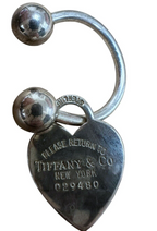 Tiffany And Co. Sterling Silver Horseshoe Key Ring Round Return To Tiffany 925
