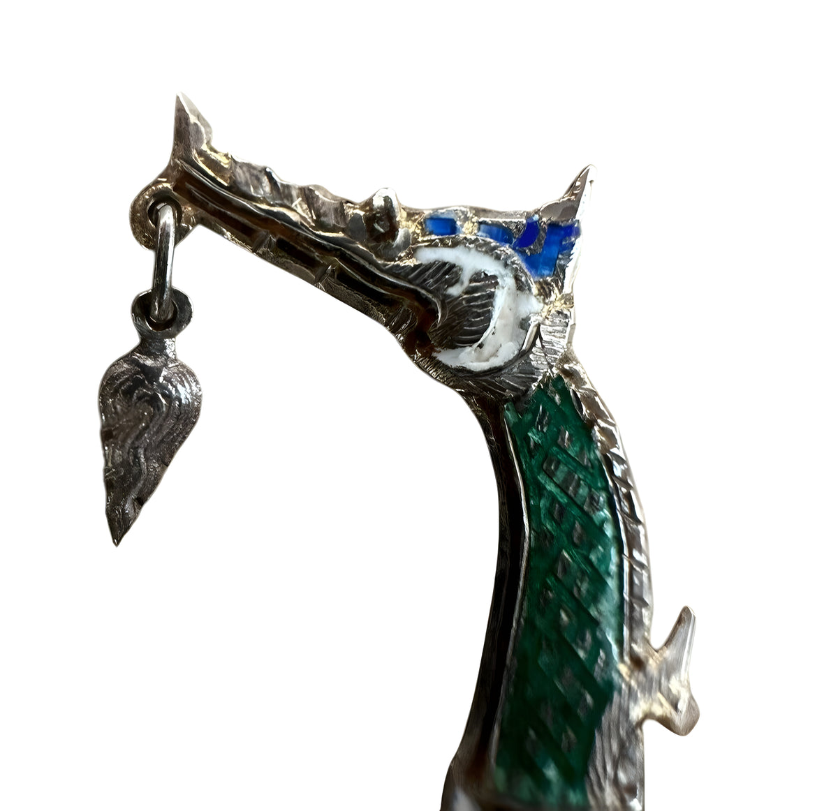 Vintage Chinese Siam Royal Barge “Suphanahongse” Sterling Silver Brooch/Pin.