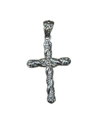 John Hardy 14k Gold and Sterling Silver Cross Pendant