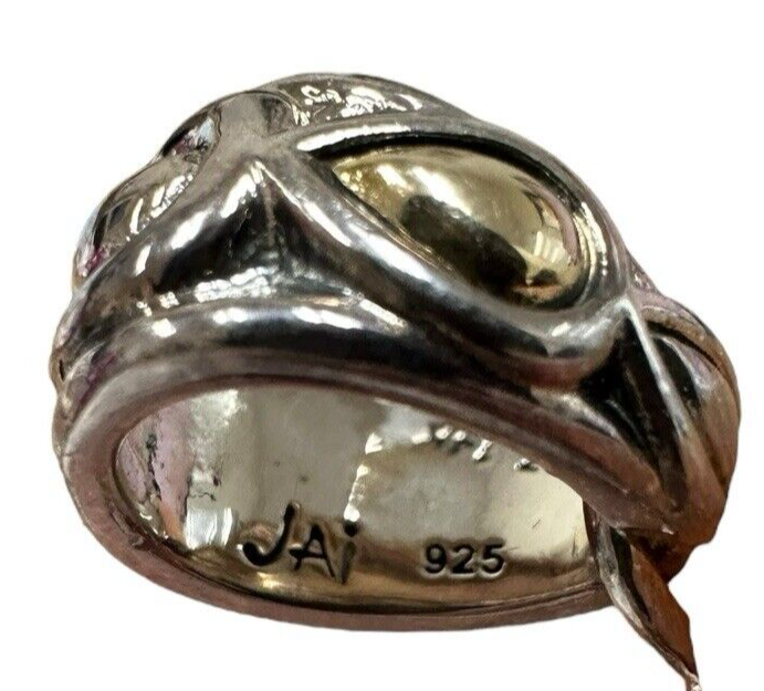 John Hardy 14k Gold and Sterling Silver Cross Pendant