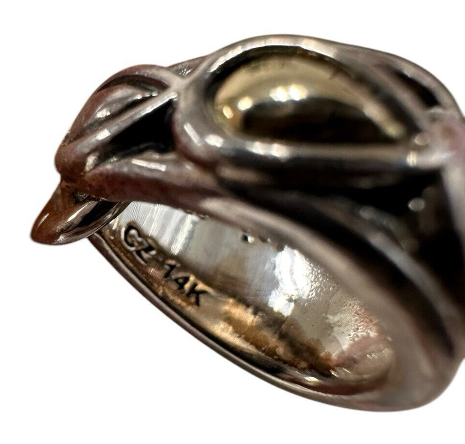 John Hardy 14k Gold and Sterling Silver Cross Pendant