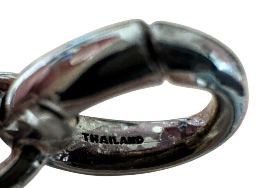 Ann King Sterling Silver 18K Gold Flower White Sapphire Cross Pendant