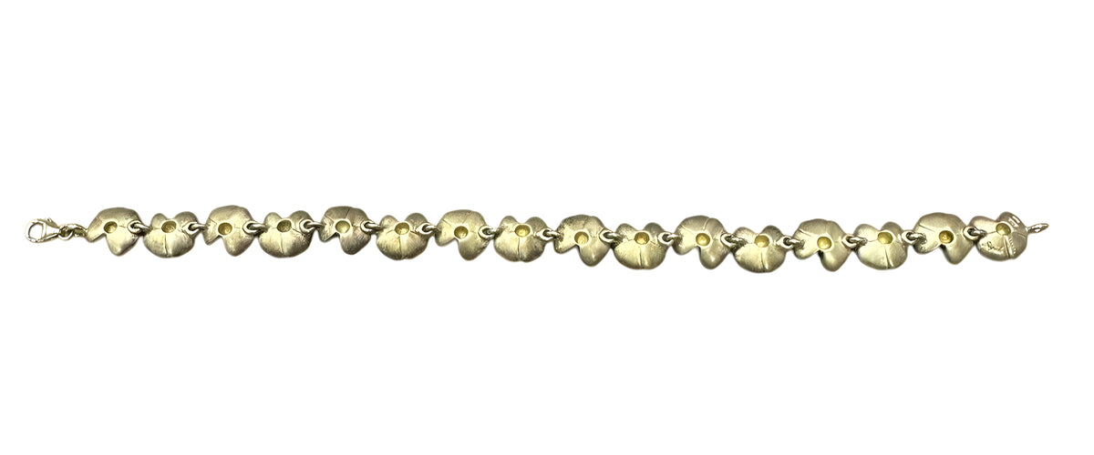 David Signal Multi Color Flower Bracelet And Earring Set