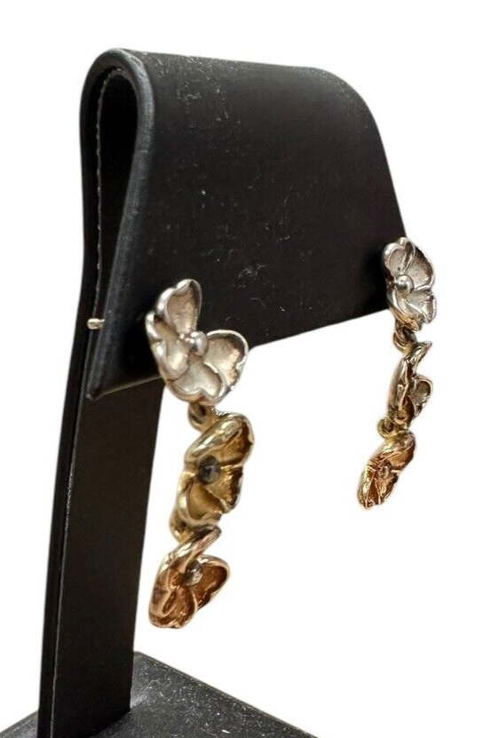 David Signal Multi Color Flower Bracelet And Earring Set