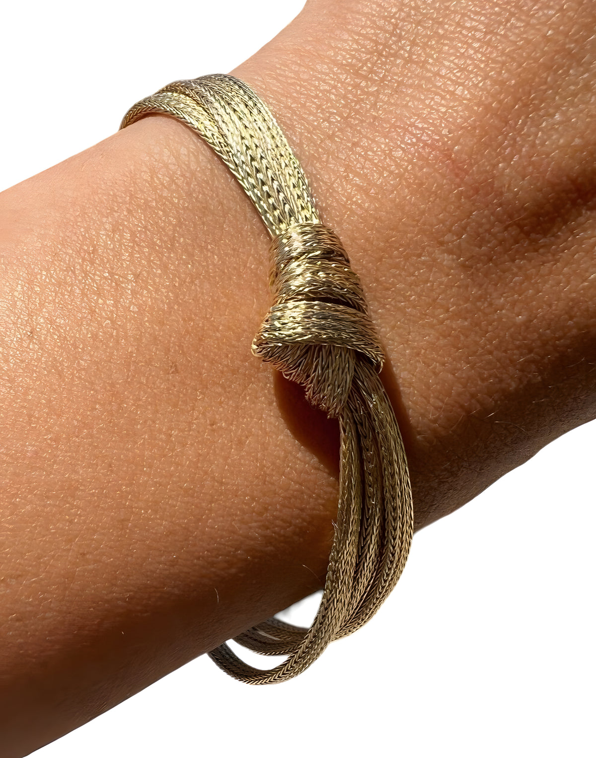 14kt Yellow Gold Triple-Mesh Bracelet 7.5in