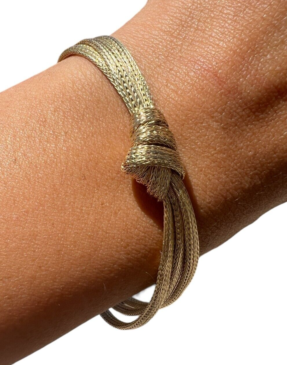 14kt Yellow Gold Triple-Mesh Bracelet 7.5in