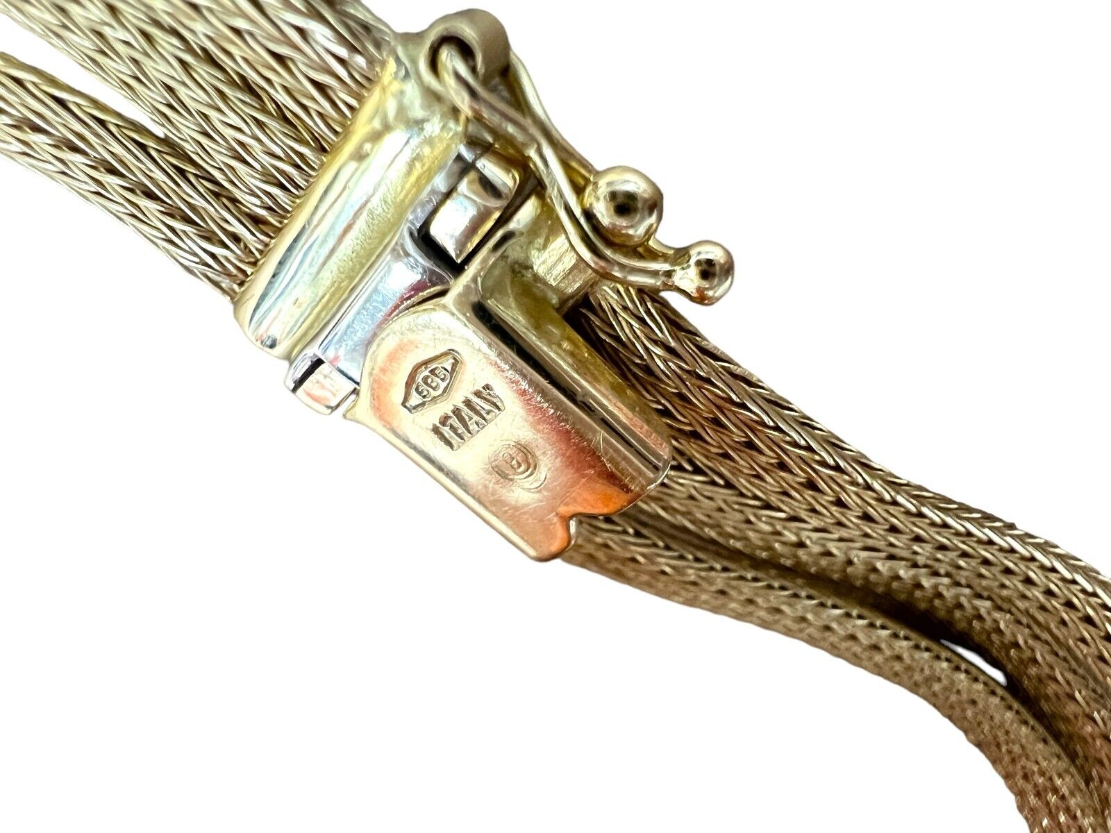 14kt Yellow Gold Triple-Mesh Bracelet 7.5in