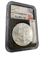 2018 Silver Eagle NGC MS 70 First Day of Issue Joel Iskowitz Hand Signed