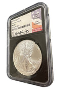 2018 Silver Eagle NGC MS 70 First Day of Issue Joel Iskowitz Hand Signed