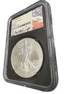 2018 Silver Eagle NGC MS 70 First Day of Issue Joel Iskowitz Hand Signed