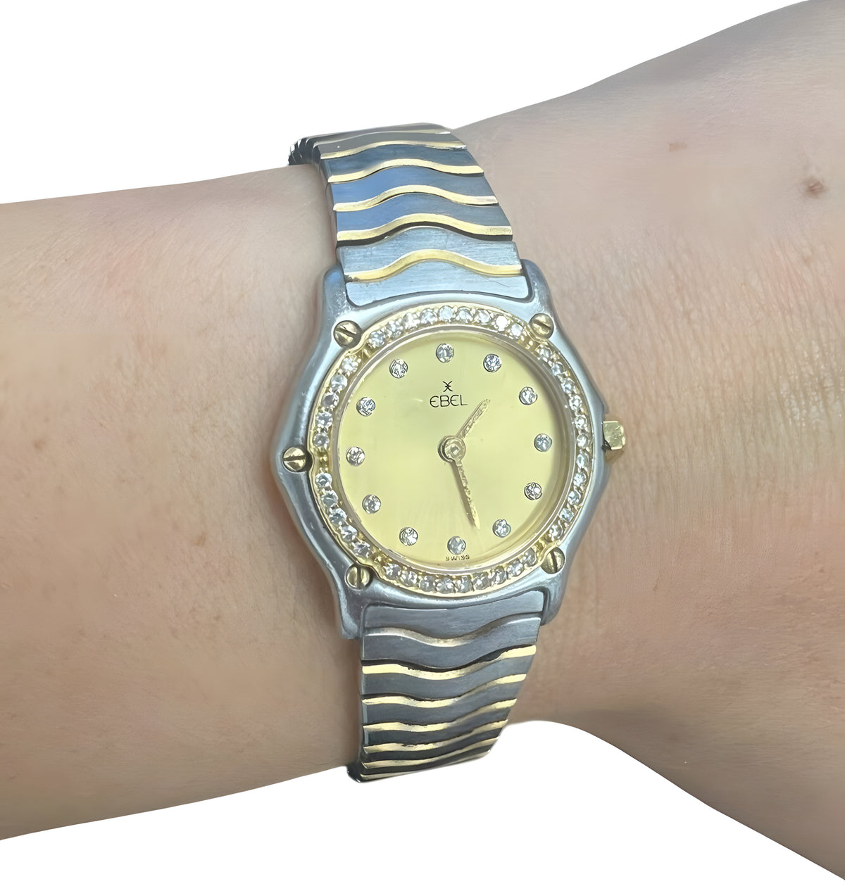 Ebel Sport Classic Ladies Watch 23mm Steel/18kt Gold and Diamonds 1057902