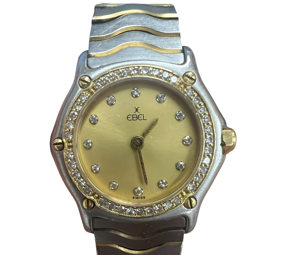 Ebel Sport Classic Ladies Watch 23mm Steel/18kt Gold and Diamonds 1057902