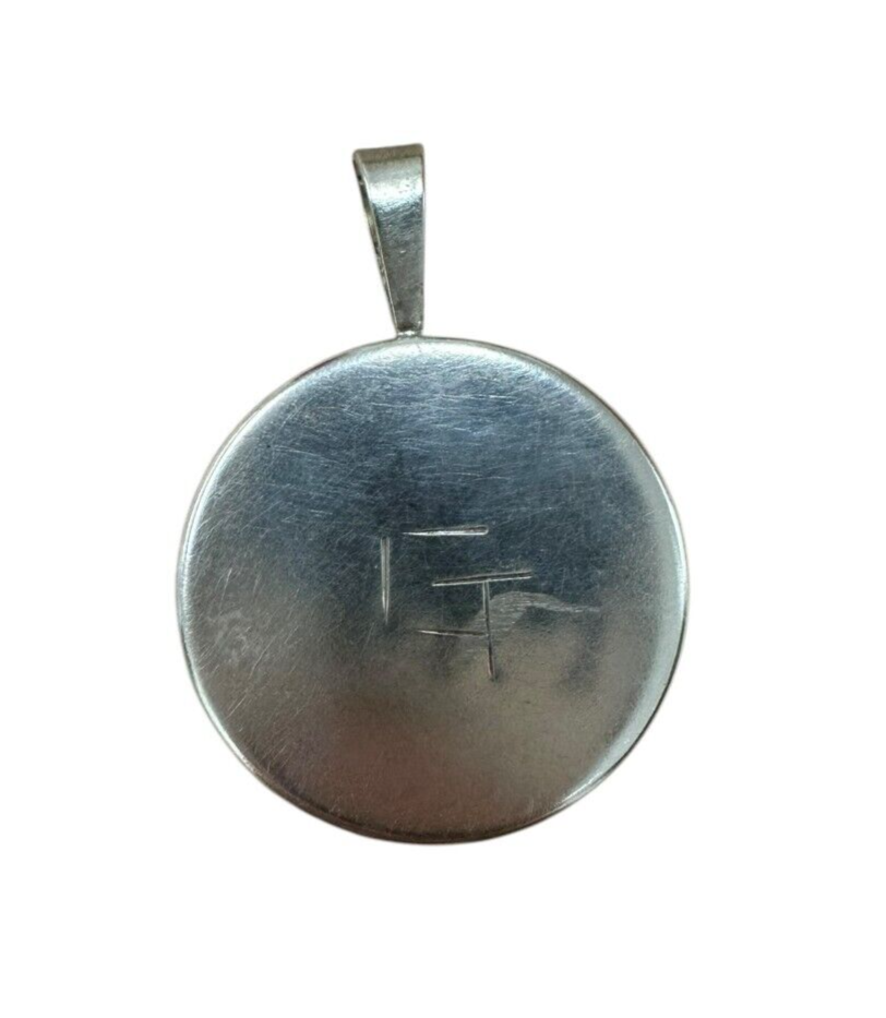 Sterling Silver and Multicolor Bead Necklace Pendent