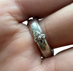 Barbara Bixby Sterling Silver, 18K Gold, Iolite and White Topaz Ring, Size 9