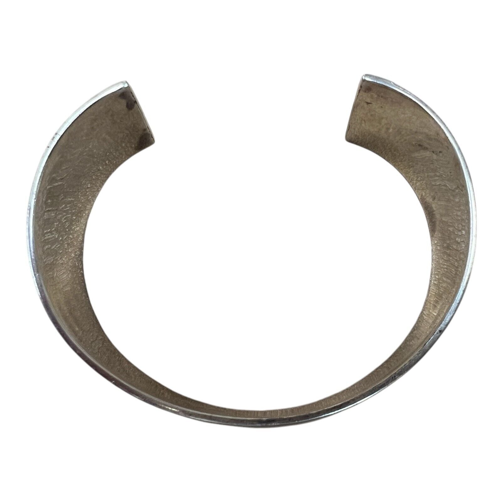 Sterling Silver 925 Cuff Bracelet with Rope Design Signed FAS