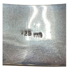 Sterling Silver 925 Cuff Bracelet with Rope Design Signed FAS