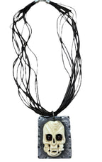 Richard Schmidt Sterling Skull Design Necklace Signed RCS