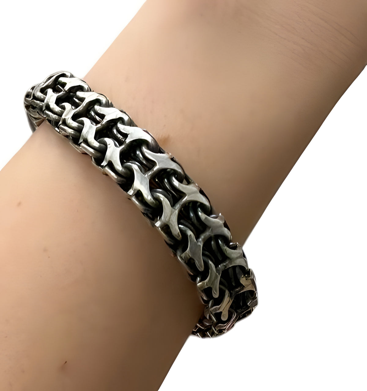 Sterling Silver Link Bracelet 8.5in