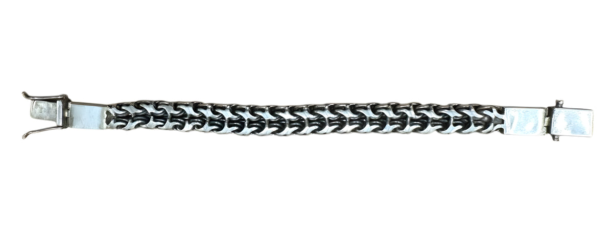 Sterling Silver Link Bracelet 8.5in