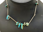Sterling Silver Turquoise Nugget Necklace