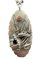 Sterling Silver Necklace Signed Crackpot 21in