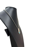 Scott Watson Sterling Silver and Turquoise Pendant Necklace 19in