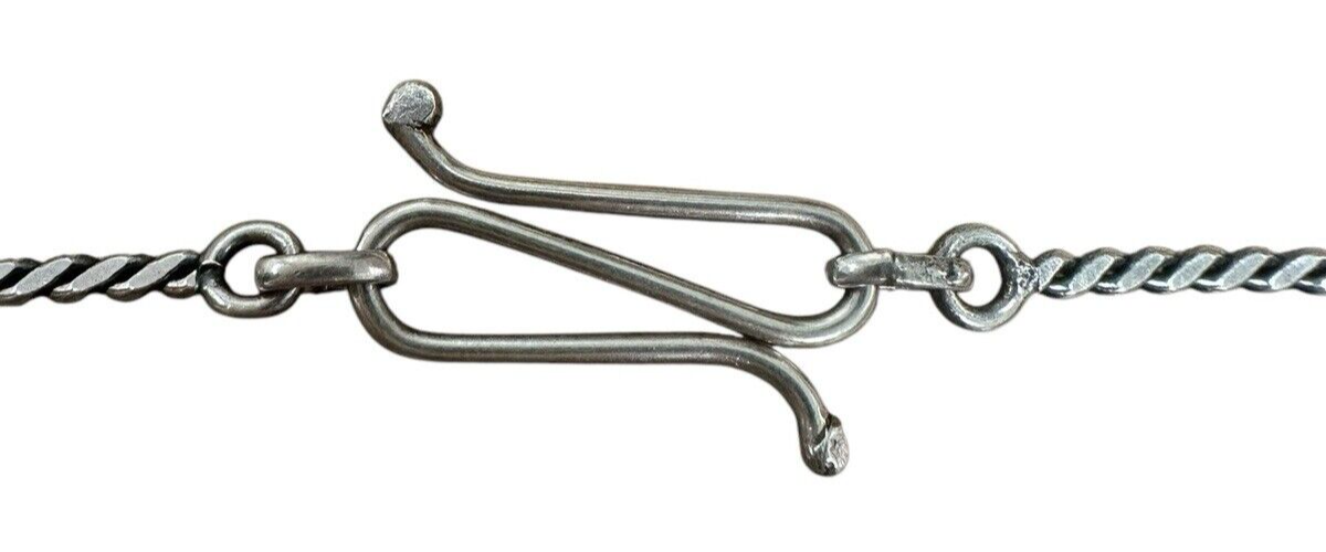 Sterling Silver Bib/Collar Necklace 17in