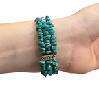 Carolyn Pollack Relios Turquoise Beaded Sterling Silver Cuff Bracelet