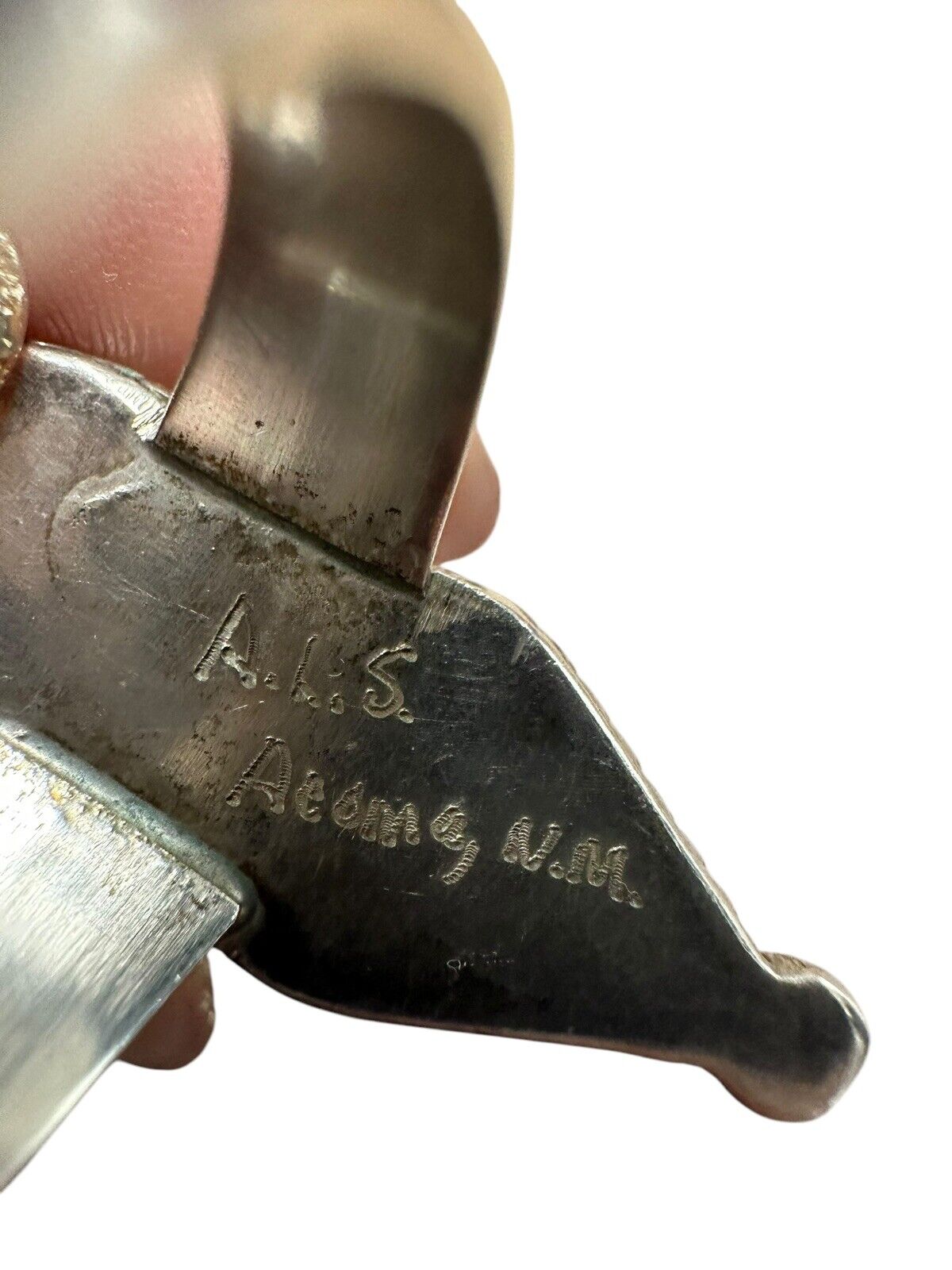 Zuni Sterling Silver and Turquoise Ring Sz 8