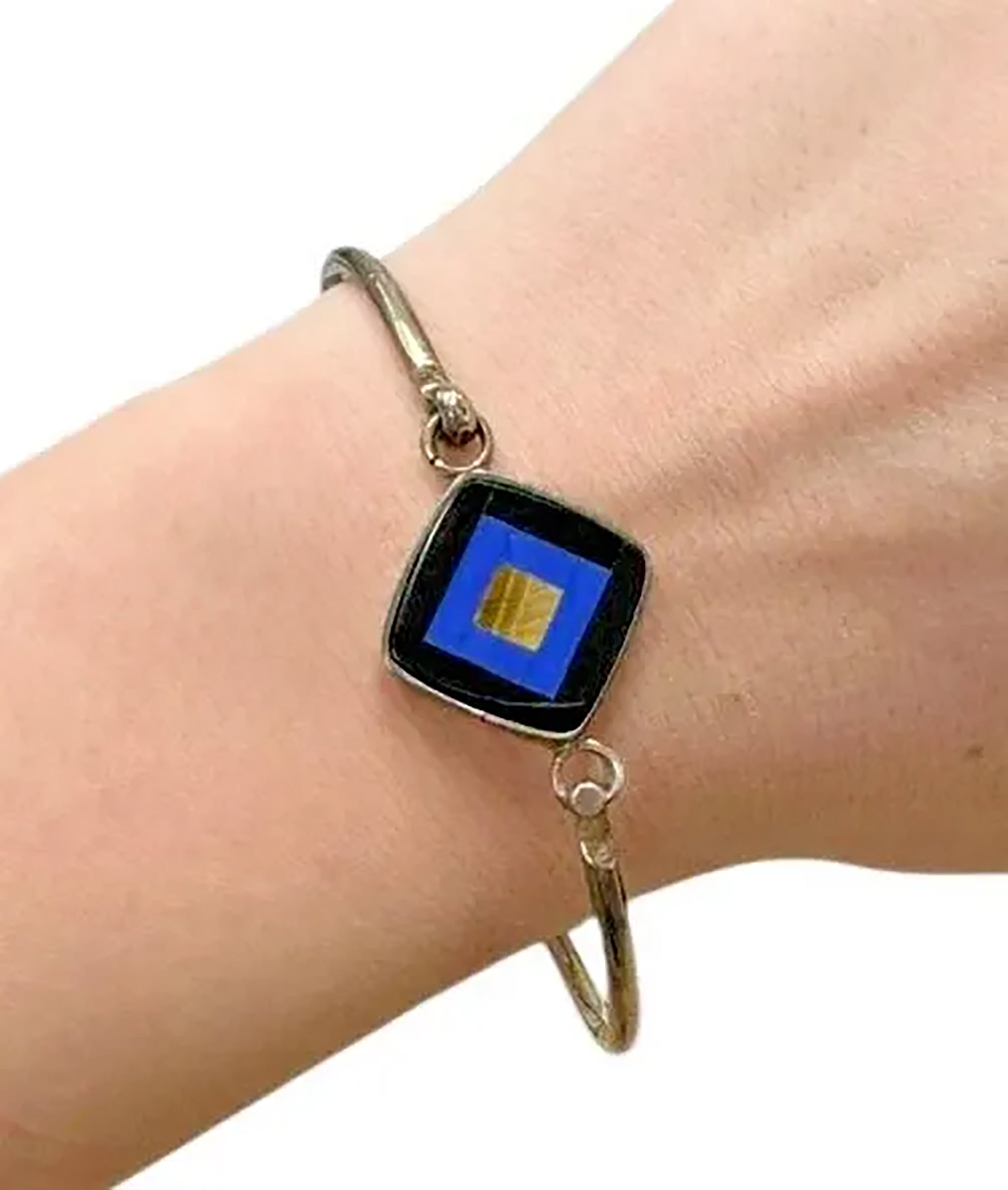 Sterling Silver Multi-Stone Inlay