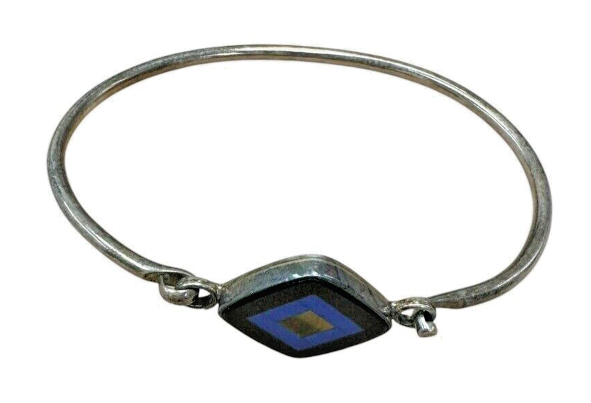 Sterling Silver Multi-Stone Inlay