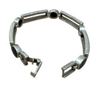 Onyx Marcasite Necklace Bracelet And Earring Set