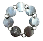 Sun God Sterling Silver Bracelet and Pendant 8in