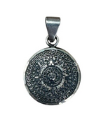 Sun God Sterling Silver Bracelet and Pendant 8in